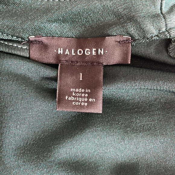 Halogen Drape Back Top in Emerald - Picture 10 of 11